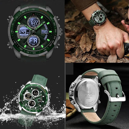 Men's Stainless Steel Strap Multi-function Watch